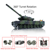 2.4G Henglong 1/16 Scale TK7.0 Leopard2A6 RTR RC BB IR Tank 3889 W/ 360 Turret Metal Idlers Tracks Sprockets Smoke Sound