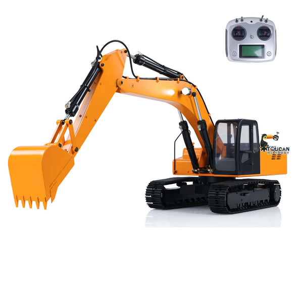 JDMODEL 1/12 Hydraulic RC Excavator Painted Assembled Remote Control Construction Vehicle Pump Tracks Light Radio