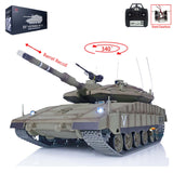 1:16 RC Military Battle Tanks Heng Long IDF Merkava MK IV 3958 Upgraded Edition Barrel Recoil Radio Battery RTR Toys Model
