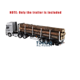 1/14 Scale 3Axle Toucanrc Remote Control Timber Truck Pole Tractor Flatbed Semi Trailer Lorry KIT Model W/O ESC Servo Motor