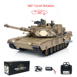 Henglong 1/16 TK7.0 M1A2 Abrams Ready To Run Radio Controlled Tank 3918 W/ 360 Turret Plastic Tracks Sprockets Idlers Wheels