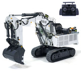 1/20 Scale Metal Hydraulic RC Excavator for 996 w/ Pump Valve ESC Motor Smoking Frsky taranis XE radio controller