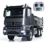 Metal 1/14 Hydraulic RC Dump Truck 3363 6x6 Remote Control Tipper Car Sound Light