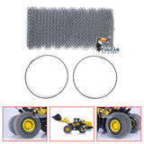 Metal Tyre Chain for 1/14 K988 JDM-198 ZW370 RC Hydraulic Loader Construction Vehicle Trucks DIY Accessory Spare Parts