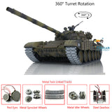 Henglong Remote Controlled Ready To Run 1:16 TK7.0 Russian T72 BB IR Tank 3939 Red Eyes Toys Metal Tracks Sprockets Idlers