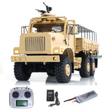 1/12 Scale CROSSRC TC6 RTR Off-road Vehicle Assembled I6S Radio Military Truck 6WD 2Speed Gearbox Light Sound Smoke