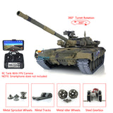 Upgraded Henglong 1/16 TK7.0 Russian T90 Ready To Run Remote Controlled Tank 3938 W/ 360Turret FPV Metal Tracks Sprockets