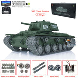 Henglong 1/16 Scale TK7.0 Customized Soviet KV-1 FPV Ready To Run Remote Controlled Tank 3878 W/ Metal Tracks Wheel 360 Turret