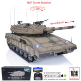Heng Long Remote Control Tank 1/16 IDF Merkava MK IV Professional Edition RC Tanks Barrel Recoil Radio Battery RTR Toys Model
