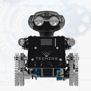 CN Stock Second-hand 85%New TECHING Metal Intelligent Electric Robot Remote Control Mechanical Model Kits