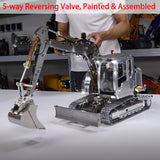 Pre-order 1/14 RC Hydraulic Excavator 914 5-ways Valve Metal Remote Control Digger Model Innovative Hydraulic Valve Painted and Assembled