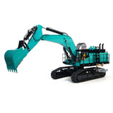 1/8 Scale RC Metal Tracked Hydraulic Heavy Excavator PC1250 Huge Duty Construction Vehicle Light I6S Remote Control