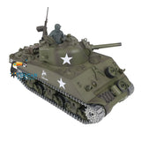 Henglong 1/16 TK7.0 M4A3 Sherman Radio Controlled Ready To Run Tank 3898 Barrel Recoil Metal Tracks Sprockets Idlers Smoke Sound