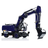 1/14 R946 Wheeled Hydraulic RC Excavator Remote Control Digger Model Grab Ripper with 8-Ways Hydraulic Valves 4 Wheels Drive