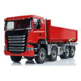 1/14 8x8 RC Hydraulic Roll-on Dumper Trucks Full Dump Truck 3-speed Transmission Differential Lock Axles WITH Sounds Lights