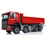 1/14 8x8 RC Hydraulic Roll-on Dumper Trucks Full Dump Truck 3-speed Transmission Differential Lock Axles WITH Sounds Lights