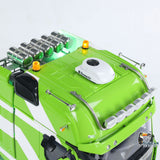 Unitru-01 3363 1/14 RC Tractor Truck 10x10 Metal Chassis Remote Control Lorry Car Smoke FPV ST8 Radio Battery RTR Warning Light