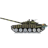 Customized Henglong 1/16 Ready To Run Remote Controlled TK7.0 Russian T72 Tank 3939 360 Metal Tracks Red Eyes Smoke Sound