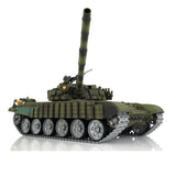 Customized Ver Heng Long Military Radio Controlled 1/16 T72 TK7.0 Ready To Run Tank 3939 360 Rotation Metal Road Wheels Armor