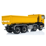 8x8 1/14 RC Hydraulic Dump Truck Metal Remote Control Roll-on Full Dumper Car 3-speed Transmission Differential Lock Axles