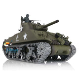 Henglong 1/16 Customized TK7.0 USA M4A3 Sherman Remote Controlled RTR Tank 3898 360 FPV Barrel Recoil Metal Road Wheels