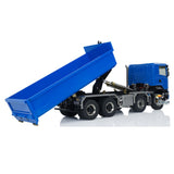 1:14 RC Hydraulic Roll-on Dump Truck 8x8 Radio Control Tipper Car Sounds Lights 3-speed Transmission Differential Lock Axles