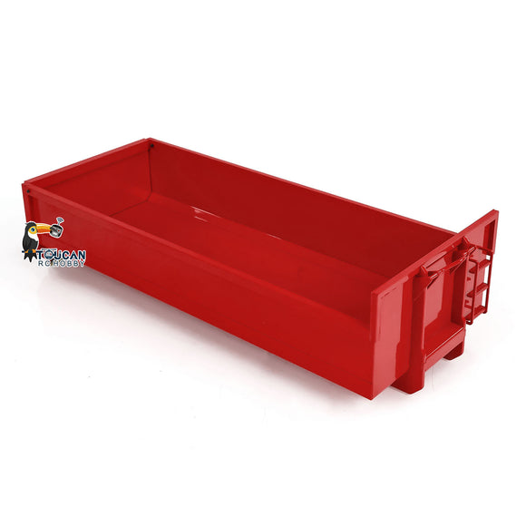 1/14 Red U-shaped Short High Bucket Timber Flatbed High Bucket Standard Bucket for 10x10 Hydraulic Full Dump Truck 8x8 RC Cars