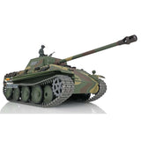 Henglong 1/16 TK7.0 Upgraded German Panther G FPV Ready To Run Remote Controlled Tank 3879 W/ 360 Turret Metal Tracks Idlers