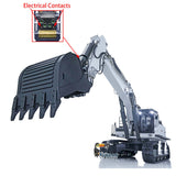 Kabolite 1/14 Remote Control Hydraulic Excavator K970 100S Pro RC Digger Model with Light Sound Smoke