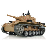 2.4Ghz Henglong 1/16 Scale TK7.0 Customized Version Panzer III H BB IR RTR RC Tank Model 3849 Metal Track Wheels Sound Smoke FPV