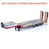 1/14 Metal Three-axle Gooseneck CNC RC Tractor Trailers Truck Remote Controlled Truck Electric DIY Cars Hobby Models