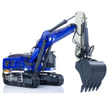 Kabolite 1/14 Remote Control Hydraulic Excavator K970 100S Pro RC Digger Model with Light Sound Smoke