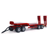 Metal 4-axle Full Trailer for 1/14 RC Tractor Truck Remote Control Car Simulation Hobby Model DIY Tail-board