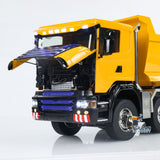 Metal 1/14 Remote Control Hydraulic Dump Truck 8x8 Full Tipper Car Differential Painted Assembled Vehicle