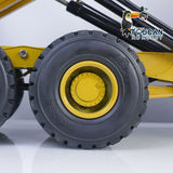 1/14 Metal DIM K745 745D Yellow Hydraulic RC Articulated Truck 6*6 Pump Valve Cylinder Light Sound FS-i6S Cabin Decorative Sticker