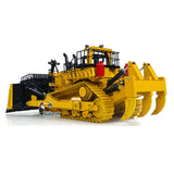 1:14 Hydraulic RC Bulldozer D11T Metal Remote Control Dozers Smoke Lights Sounds Multi-Function Control Assembled and Painted