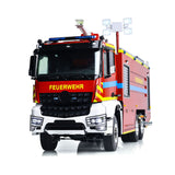 1/14 RC Fire Vehicles 6x6 Remote Control Fire Fighting Truck Ready To Run Car Emulated Model Lights Sound ST8 Transmitter