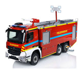 1/14 RC Fire Vehicles 6x6 Remote Control Fire Fighting Truck Ready To Run Car Emulated Model Lights Sound ST8 Transmitter