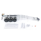 Metal Frame Trailer 3 Axles Trailers for 1/14 RC Tractor Radio Controlled Truck 40 Feet Container Assembled Models