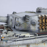 Henglong 1/16 TK7.0 Plastic German Tiger I RC Ready To Run Tank 3818 360 Turret Tracks Barrel Recoil FPV Metal Driving Gearbox