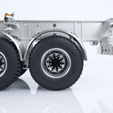 Metal Frame Trailer 3 Axles Trailers for 1/14 RC Tractor Radio Controlled Truck 40 Feet Container Assembled Models