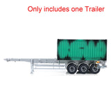 Metal Frame Trailer 3 Axles Trailers for 1/14 RC Tractor Radio Controlled Truck 40 Feet Container Assembled Models