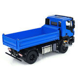 Metal 1/14 RC Hydraulic Dumper Truck 4x4 Remote Control Tipper Dump Car Model with Hydraulic System Sound & Light System