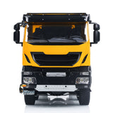 1/14 8x8 Hydraulic RC Dump Truck Metal Remote Control Tipper Car with Sound Light Servo I6S remote control