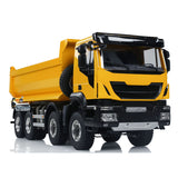 1/14 8x8 Hydraulic RC Dump Truck Metal Remote Control Tipper Car with Sound Light Servo I6S remote control