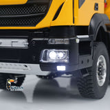 1/14 8x8 Hydraulic RC Dump Truck Metal Remote Control Tipper Car with Sound Light Servo I6S remote control