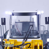 JZMODEL Metal 1/14 580 RC Hydraulic Equipment Loader Radio Control Construction Vehicle Hobby Models Sound Light System ESC