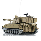 Tongde 1/16 Scale M109A2 RC Military Tank Self-propelled Howitze Metal Wheels LED Lights Smoke Generator Simulated Sound Effects