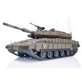 Henglong 1/16 Military RC Tank IDF Merkava MK IV Metal Tracks Road Wheels Idlers Barrel Recoil Radio Battery RTR Toys Model