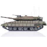 Henglong 1/16 Military RC Tank IDF Merkava MK IV Metal Tracks Road Wheels Idlers Barrel Recoil Radio Battery RTR Toys Model